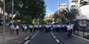 Passeata de taxistas contra regras diferentes para aplicativos afeta trnsito no Centro de Campinas