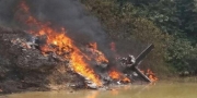 Helicptero cai em Esprito Santo do Dourado e deixa ao menos 2 mortos